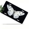 thumbnail image 1 of Monochrome Butterfly Front License Plate, Metal License Plate, Funny Standard Plates Personalized Novelty Decorative For Men/Women/Boys/Girls Car 6×12 Inch, 1 of 6