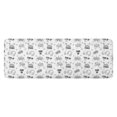 thumbnail image 1 of Monochrome Controllers Games Icons White Pattern Kitchen Rug Mat,Kitchen Runner Rugs Non Skid Washable,Decorative Kitchen Floor Mats for Kitchen,Sink,Laundry,17"x47.2", 1 of 7