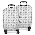 thumbnail image 1 of Monochrome Controllers Games Icons White Pattern Luggage Cover Fashion Suitcase Cover Baggage Covers Fit 25-28 Inch Luggage (Go Travel), 1 of 5