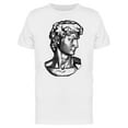 thumbnail image 1 of Monochrome David Sculpture T-Shirt Men -Image by Shutterstock, Male Small, 1 of 2