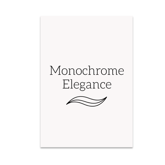 Monochrome Elegance Wall Decor - Minimalist Home Decor - 13x19 Poster Print