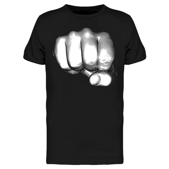 Monochrome Fist T-Shirt Men -Image by Shutterstock, Male x-Large
