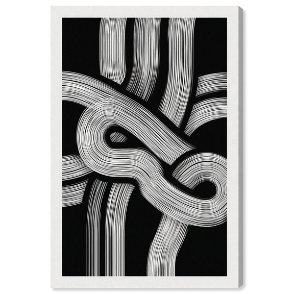 Monochrome Matrix I Canvas Print Black Minimalist Art by Art Remedy, Gallery Wrapped, 20 x 30