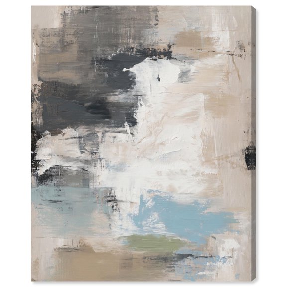 Monochrome Mix Canvas Print Neutral Abstract Art by Art Remedy, Gallery Wrapped, 20 x 24
