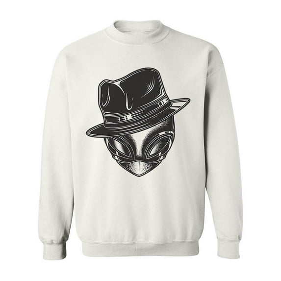 Monochrome Noir Alien Sweatshirt Men -Image by Shutterstock, Male 3X-Large