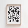 Monochrome Numbers Nursery Wall Art Prints, Educational, Nursery And ...