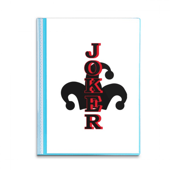 Monochrome Playing Card Joker Book Sheet Protectors Portfolio Binder Folder