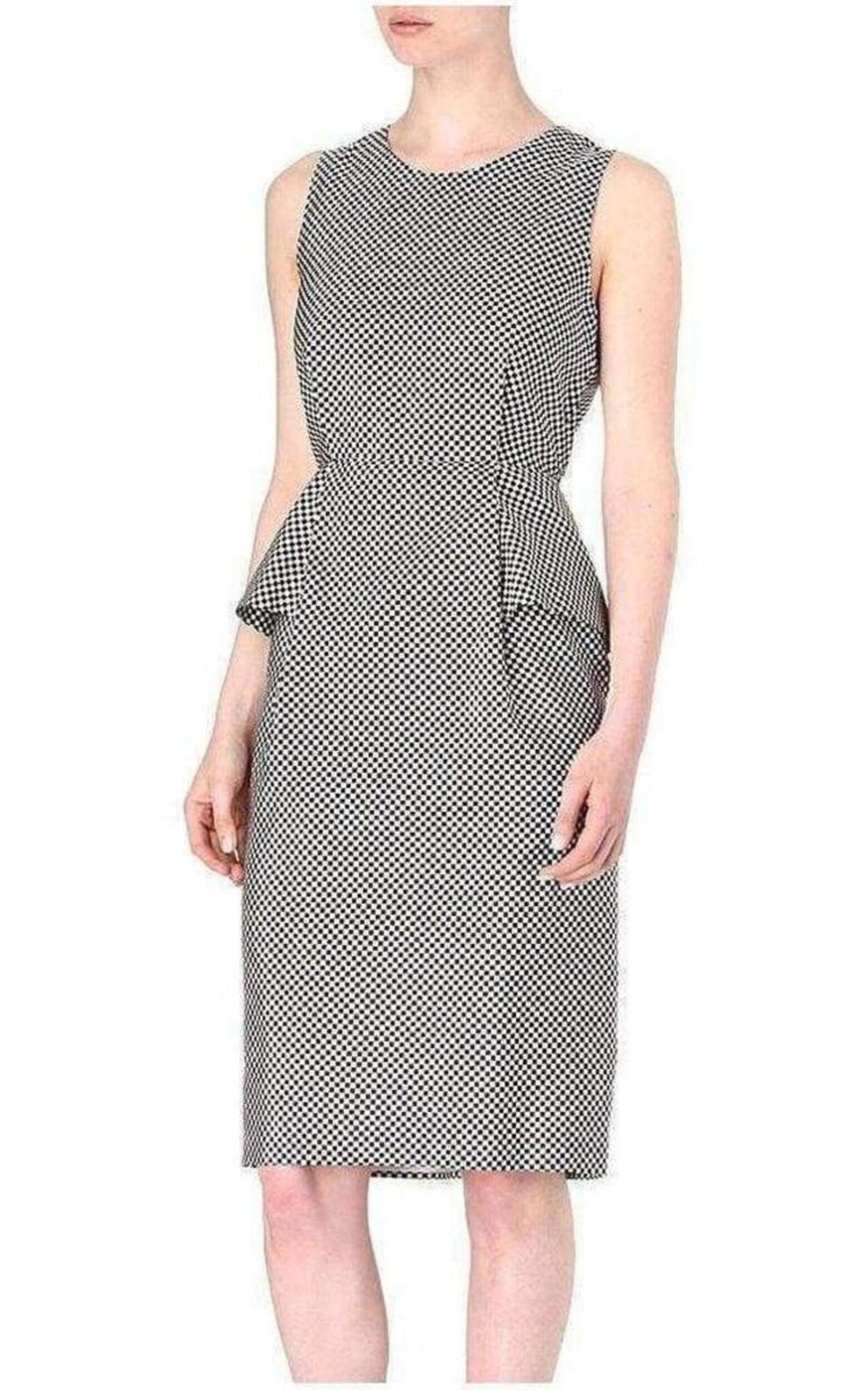 パーティードレス Monochrome Silk Peplum Waist Dress Monochrome Silk Peplum Waist Dress - Walmart.com