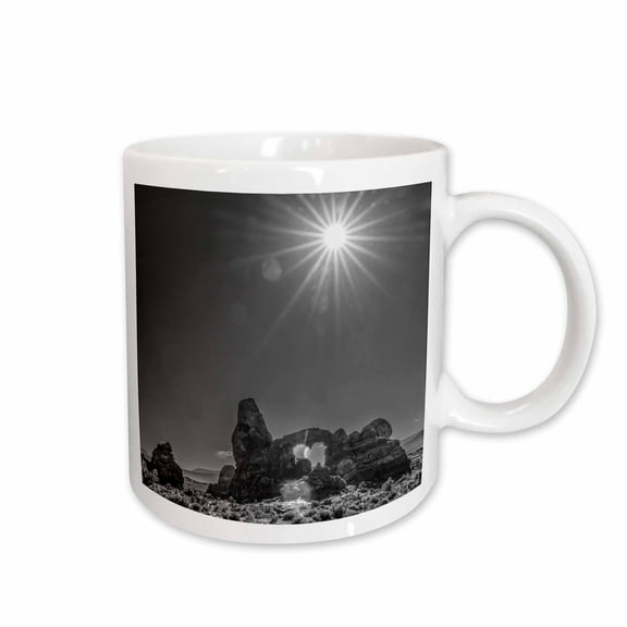 3drose, Monochrome Turret Arch, Windows Area, Arches National Park, Moab, Ut, 11oz Mug