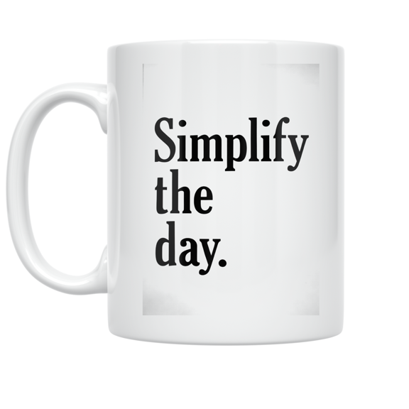 Monochrome Typographic Design - Minimalist Aesthetic Enthusiast - 11 oz Ceramic Coffee Mug