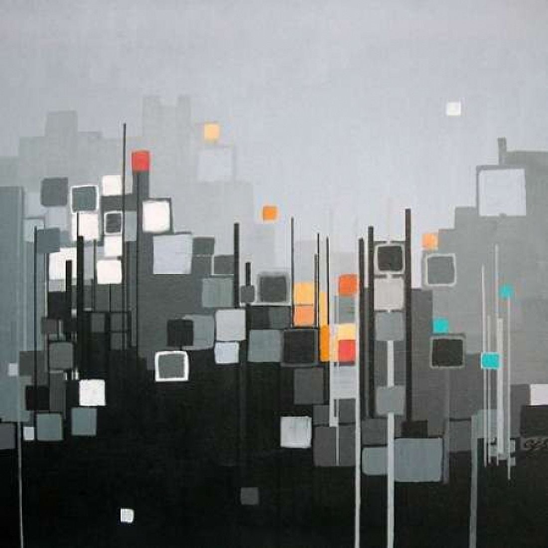 Monochrome XII Canvas Art - Carol Joy Shannon (24 x 24)
