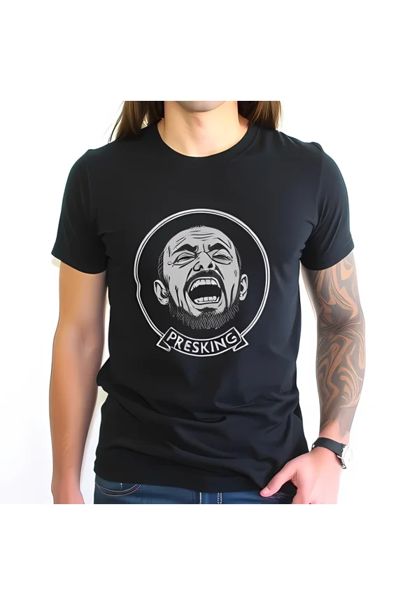 Monochrome Yelling Man Artwork Tee Dramatic Expressive Graphic Unisex T-Shirt up to size 5XL