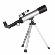Monocular Telescope 360x50mm Astronomical Telescope Tube Refractor Monocular Spotting Scope W/Tripod Binoculars for Kids Silver