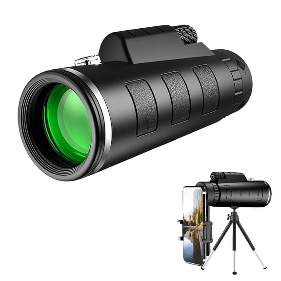 Monocular Telescope - 40x60 High Definition Monocular - High Power Monocular with Smartphone Adapter and Aluminum alloy bracket - For Hunting/Camping/Travelling