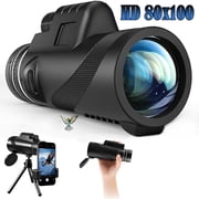 BFVV Monocular 80x100 High Magnification 22mm Fmc Lens, Compact Night Vision Mono Binoculars for Adults Outdoor - Bird Watching, Hunting, Travel, Hiking
