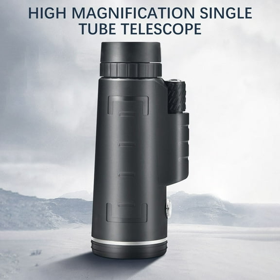 Monocular Telescope, Yrmaups Monocular Telescope, High Power Pocket Telescope for Outdoor, Compact Telescope for Bird Watching and Hunting, Night Vision Monocular with Phone Mount
