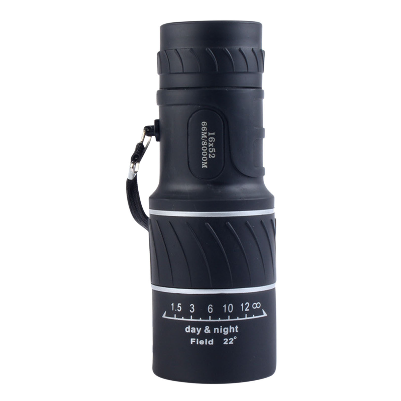 Monocular TelescopeTelescope 16x52 Monocular Focus Optics Zoom Telescope Day & Low Night Vision Monocular Binoculars for Kids Black