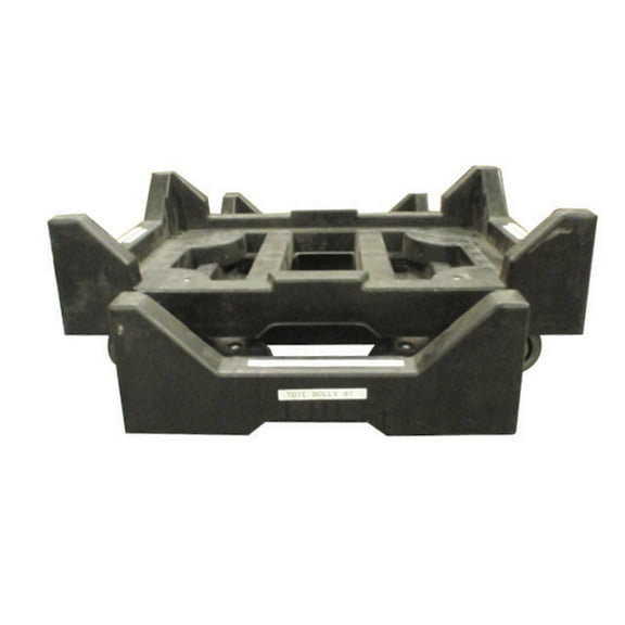 Global Industrial Plastic Container Dolly W/Casters 27-1/2""Lx18""W 650 Lb. Capa