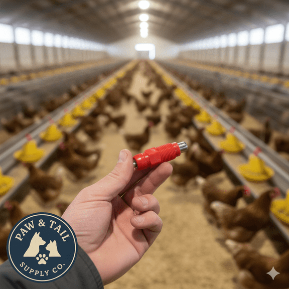 Monoflo Stainless Steel Poultry Nipple Drinker Durable 1/8" Threaded Design 1-Count