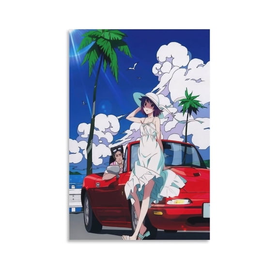 Monogatari Series Anime Poster Print Wall Art Poster Gifts Bedroom Prints Home Decor Hanging Picture Canvas Painting Posters 20x30inch(50x75cm)