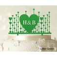 thumbnail image 1 of Monogram Cake Topper First Name Initial Heart Cake Topper, 1 of 1