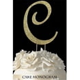 thumbnail image 1 of Monogram Cake Toppers - Gold Rhinestone - C, 1 of 1