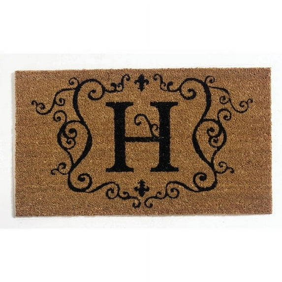 Monogram Coir Doormat Insert - A