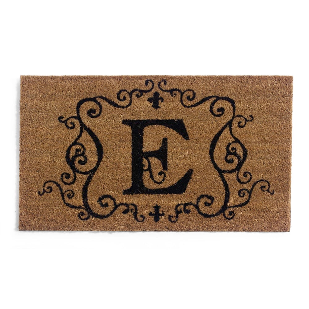 Monogram Coir Doormat Insert E