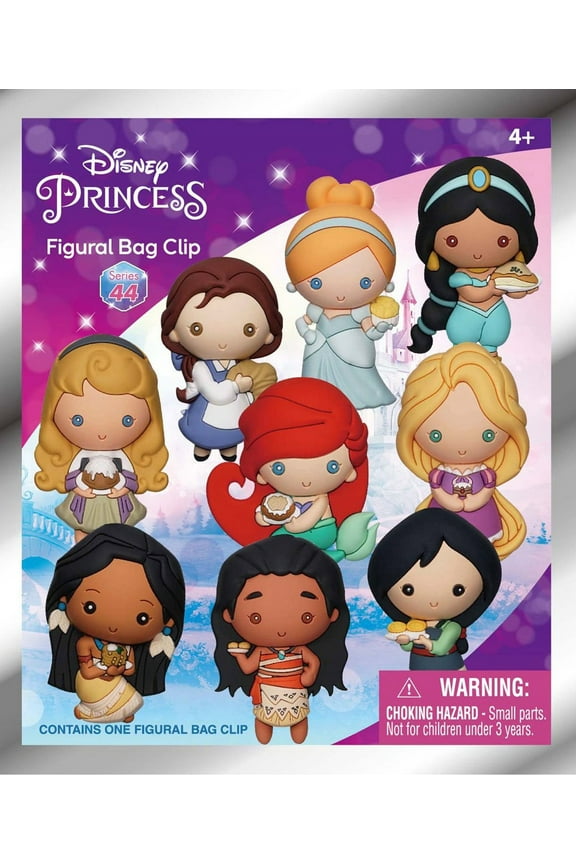 Disney Disney Princess With Food 3D Foam 1 Random Blind Bag Clip Key Ring, Series 44