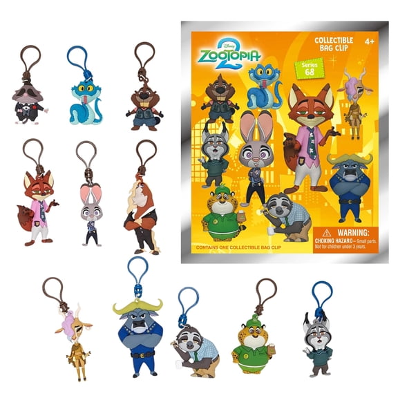 Disney Zootopia 2 Series 68 Blind Bag 3D Foam Bag Clip | One Random
