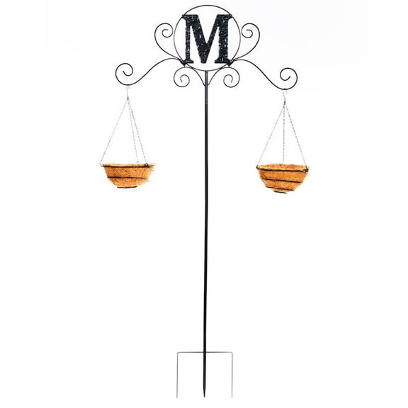 Monogram Double Planter Stakes - O