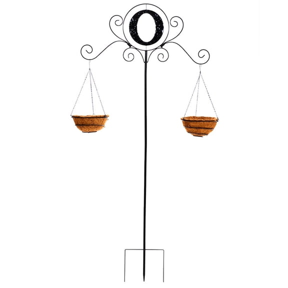 Monogram Double Planter Stakes - O