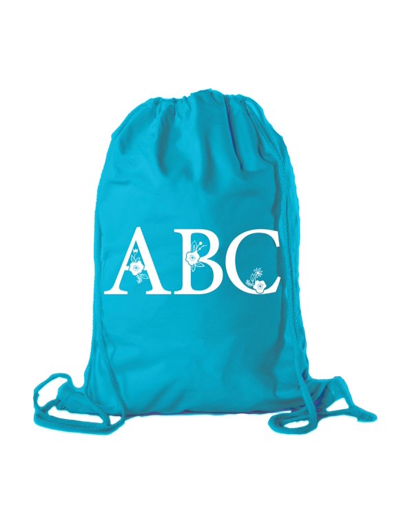 Monogram Drawstring Bags, Bulk Cinch Bags, Custom Monogrammed Backpacks