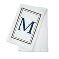 thumbnail image 1 of Monogram, Estate, Gray and Blue, M (100% Cotton Tea Towel, Decorative Hand Towel, Kitchen and Home), 1 of 3