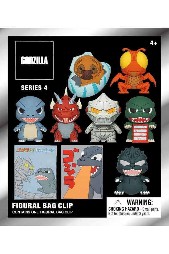 Godzilla - Series 4 3D Foam Bag Clip 1Pc Blind Bag