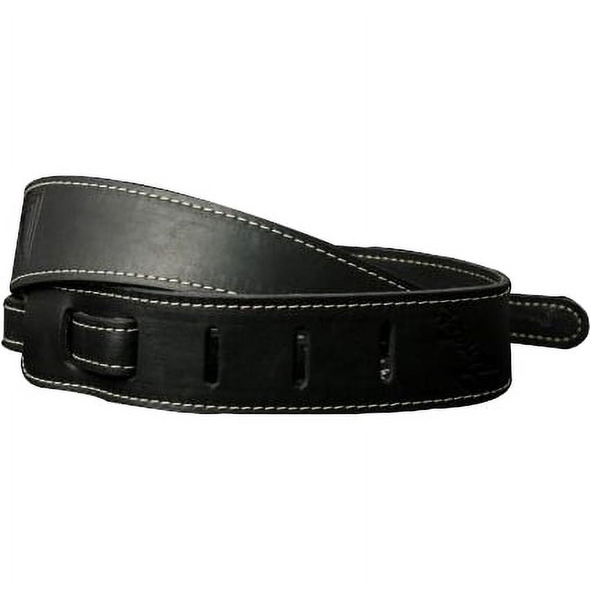 Monogram Leather Guitar Strap (Black)