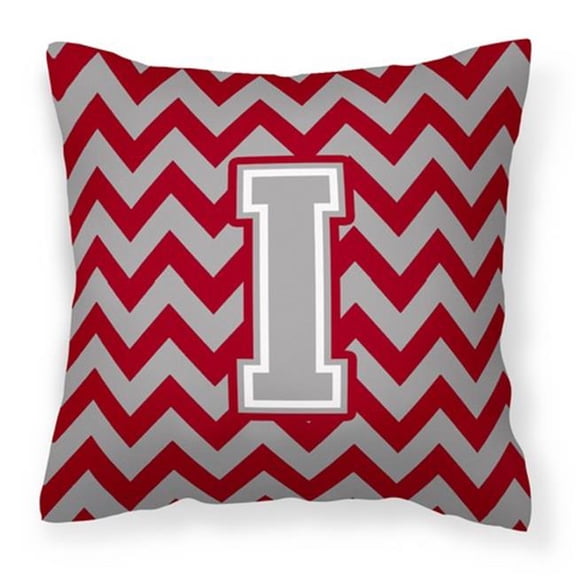 Monogram Letter Chevron Fabric Decorative Pillow