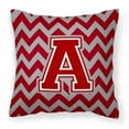 thumbnail image 1 of Monogram Letter Chevron Fabric Decorative Pillow, 1 of 8
