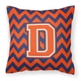 thumbnail image 1 of Monogram Letter Chevron Fabric Decorative Pillow, 1 of 4