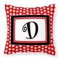 thumbnail image 1 of Monogram Letter Fabric Decorative Pillow, 1 of 4