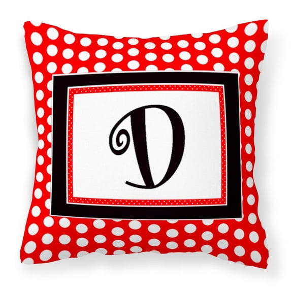 Monogram Letter Fabric Decorative Pillow
