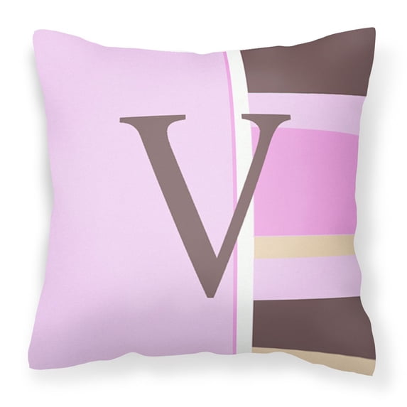Monogram Letter Fabric Decorative Pillow