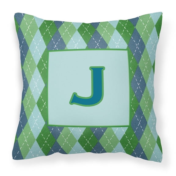 Monogram Letter Fabric Decorative Pillow