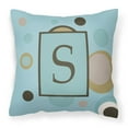 thumbnail image 1 of Monogram Letter Fabric Decorative Pillow, 1 of 4