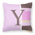 thumbnail image 1 of Monogram Letter Fabric Decorative Pillow, 1 of 4