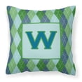 thumbnail image 1 of Monogram Letter Fabric Decorative Pillow, 1 of 4