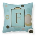 thumbnail image 1 of Monogram Letter Fabric Decorative Pillow, 1 of 4