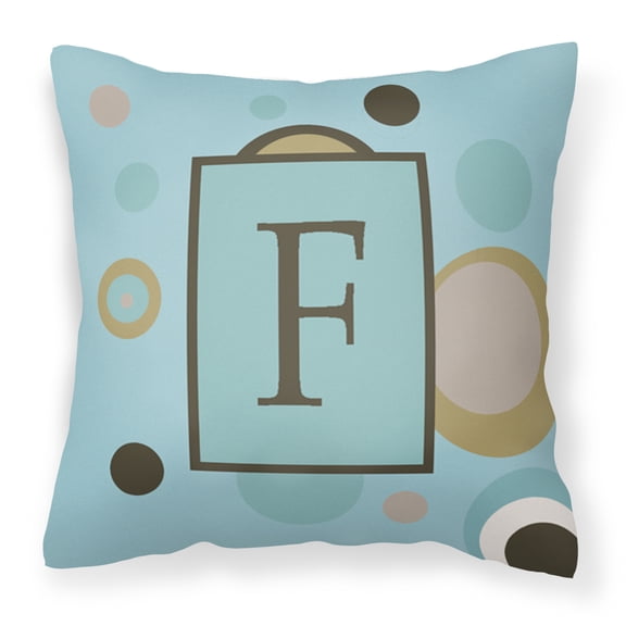 Monogram Letter Fabric Decorative Pillow