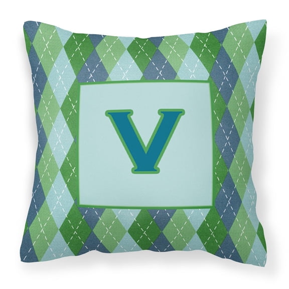 Monogram Letter Fabric Decorative Pillow
