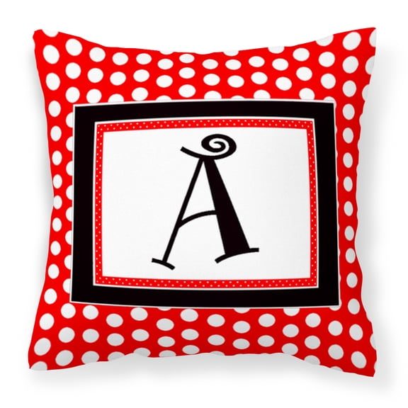 Monogram Letter Fabric Decorative Pillow